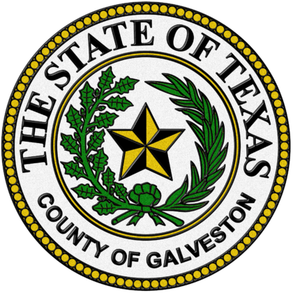 County of Galveston seal: Galveston County Road and Bridge Construction