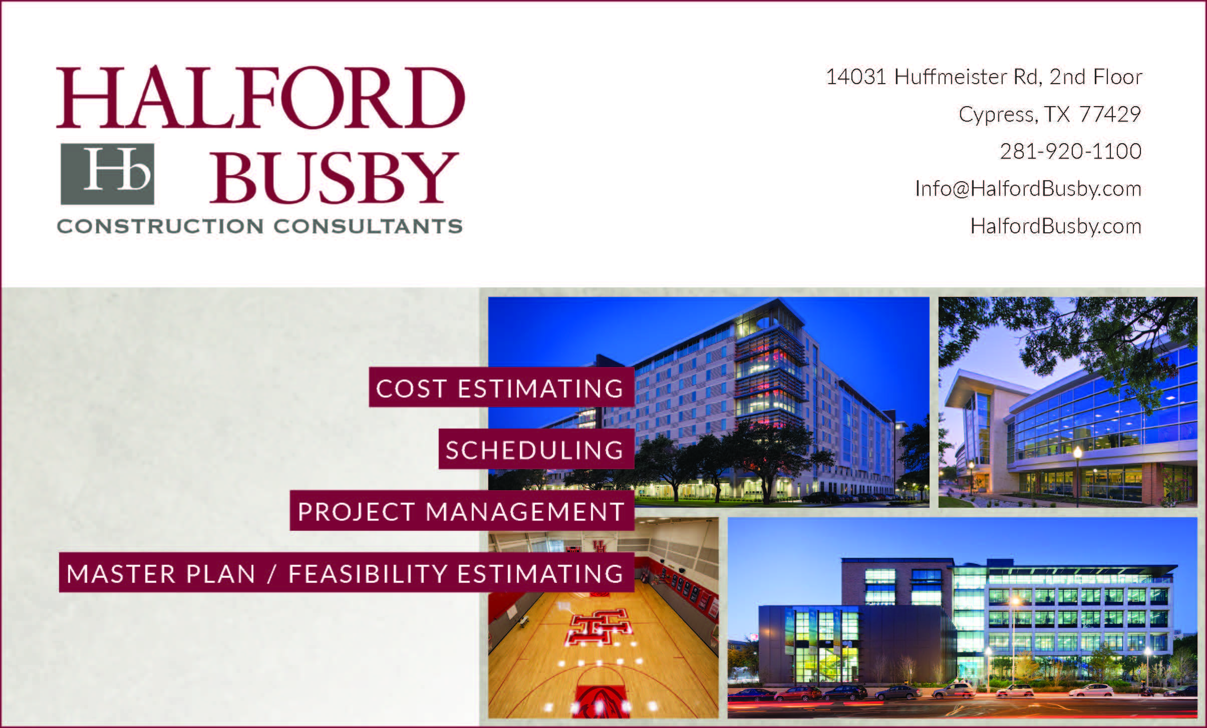 Halford Busby advertises in July-August issue of Texas Architect