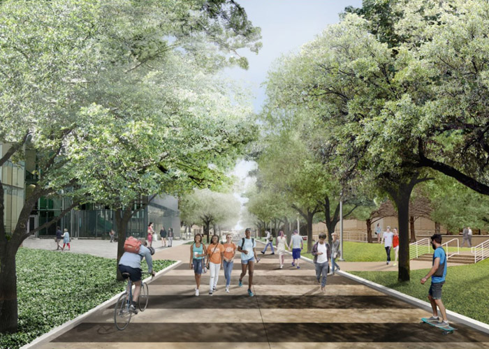 University of Texas – Dallas Campus Landscape Enhancement, phase III project